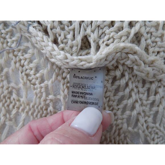 Dolce Cabo open front cardigan sweater boho size Medium - Picture 8 of 8